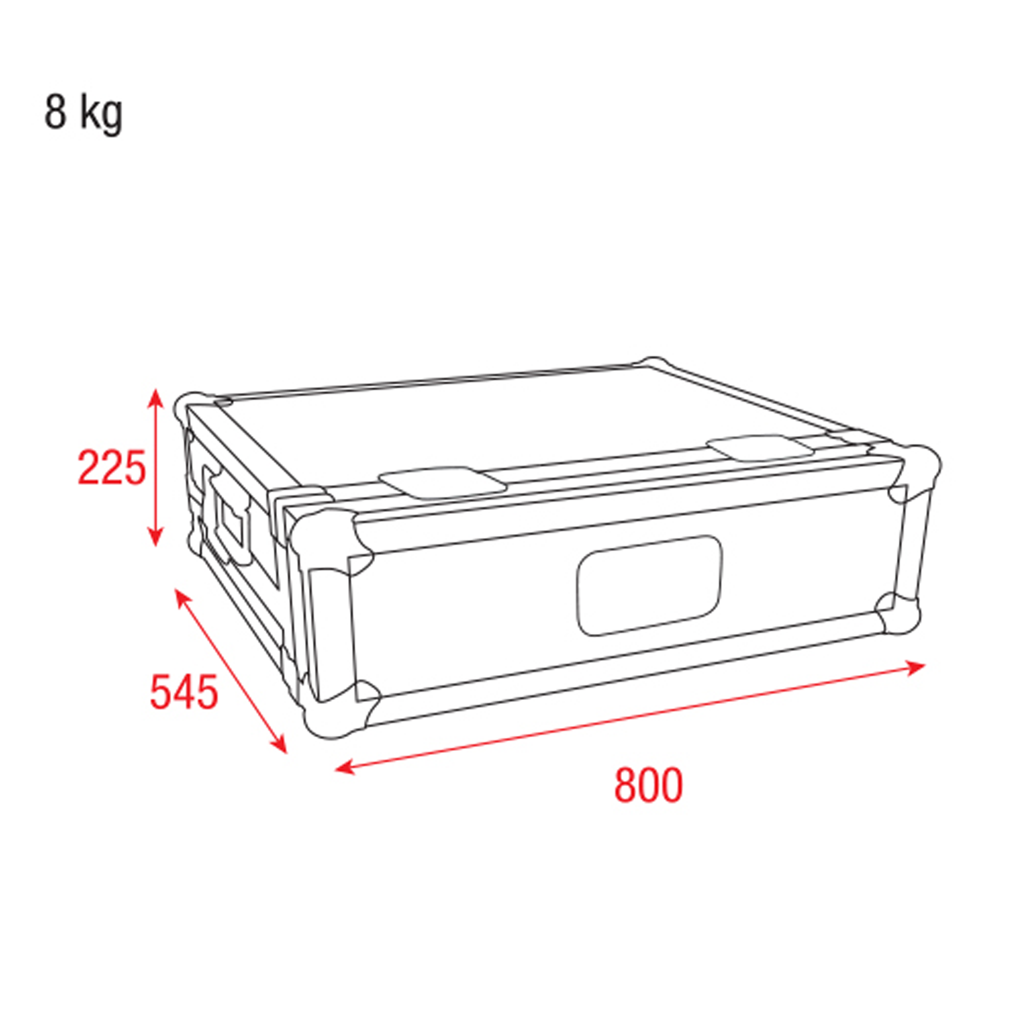 SHOWTEC Case for LAMPY 40 Black hardware Flight Case