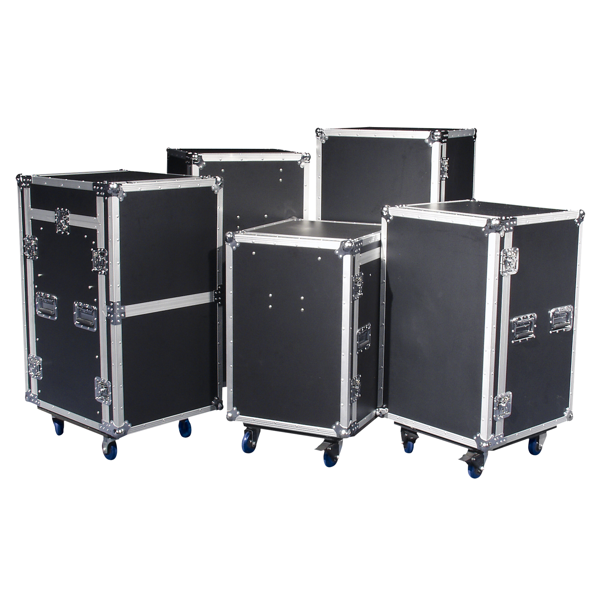 SHOWGEAR Drawer Case 16U Multi-purpose - swivel castors with break Baule con cassetti 16HE