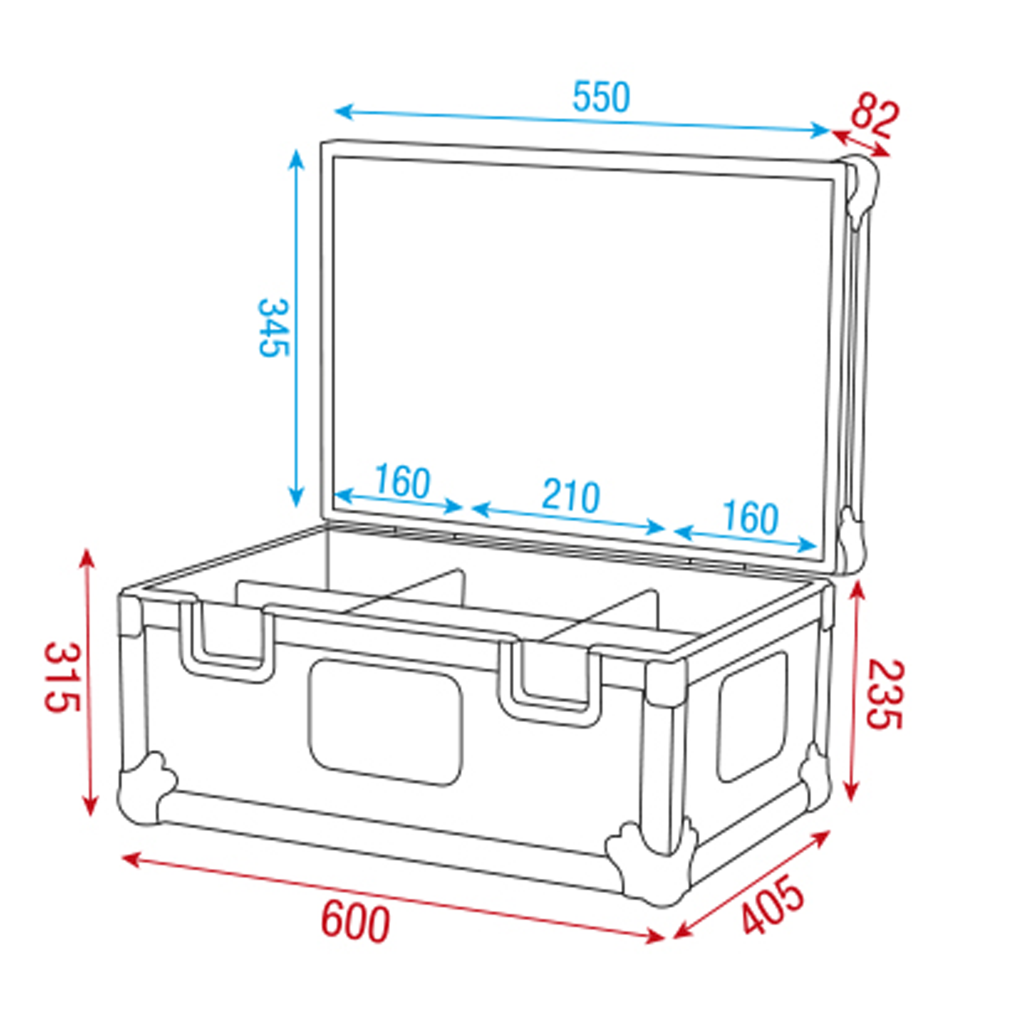 SHOWGEAR Stack Case 1 Optimised for Euro pallet stacking Baule impilabile 1