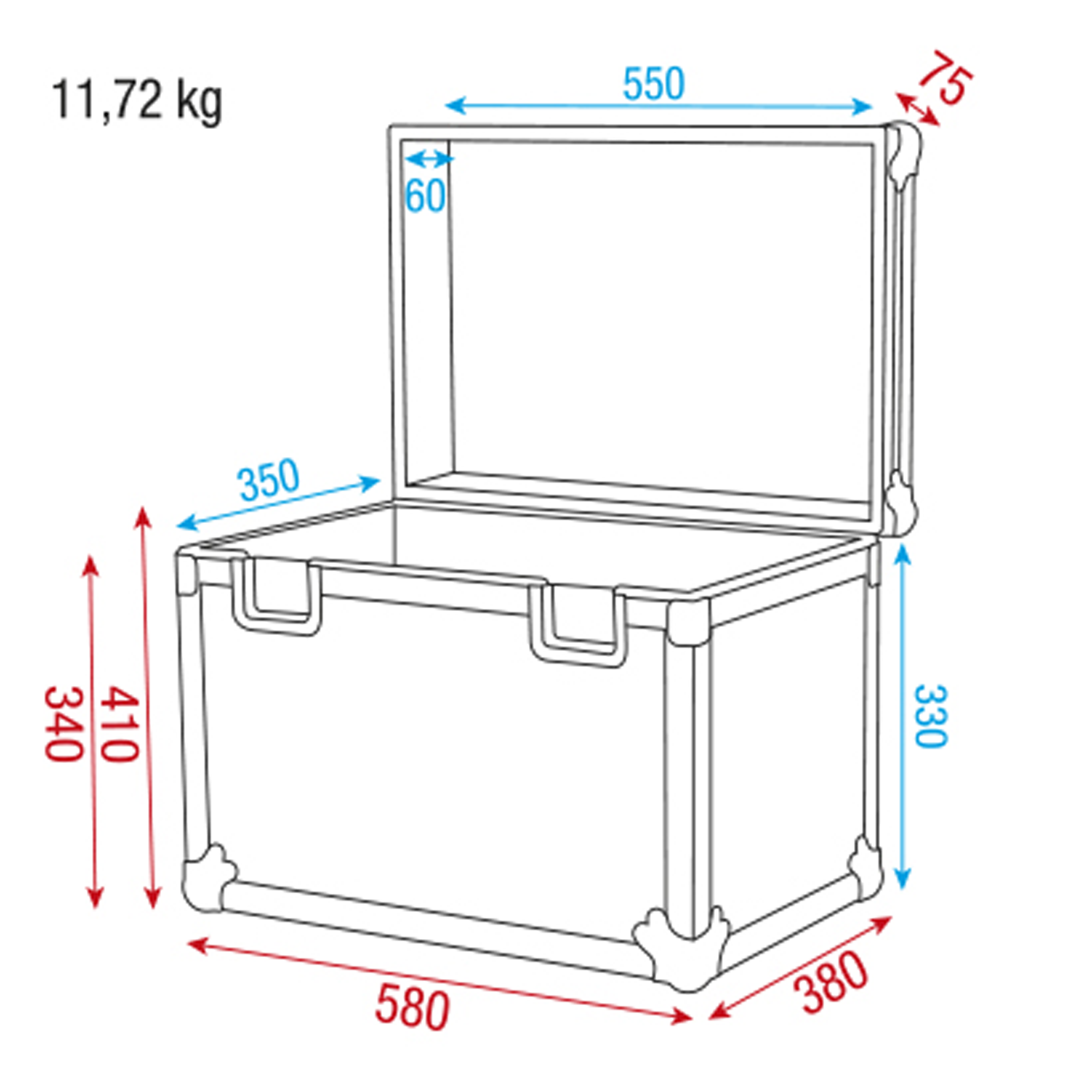 SHOWGEAR Stack Case 2 Optimised for Euro pallet stacking Baule impilabile 2