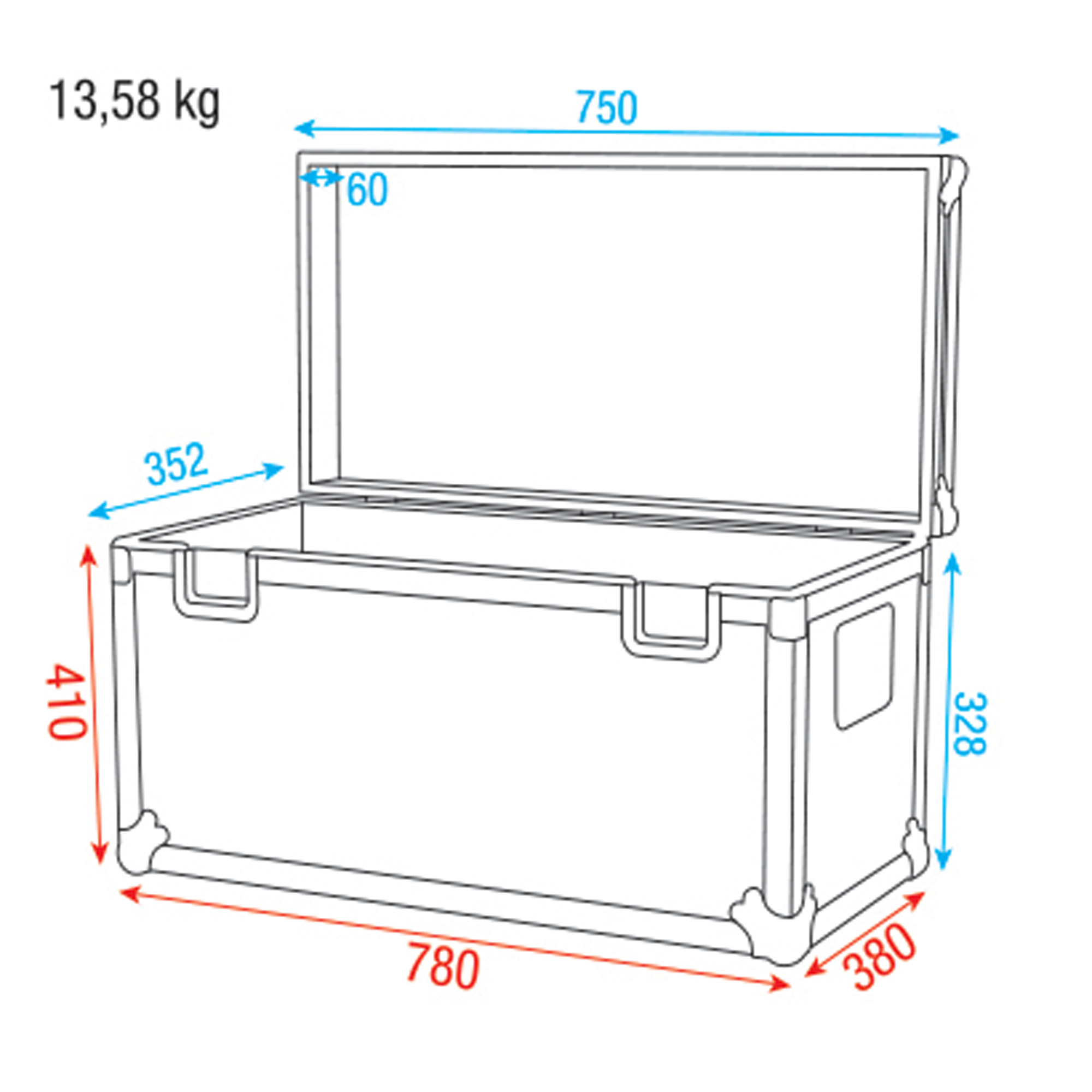 SHOWGEAR Stack Case 3 Optimised for Euro pallet stacking Baule impilabile 3