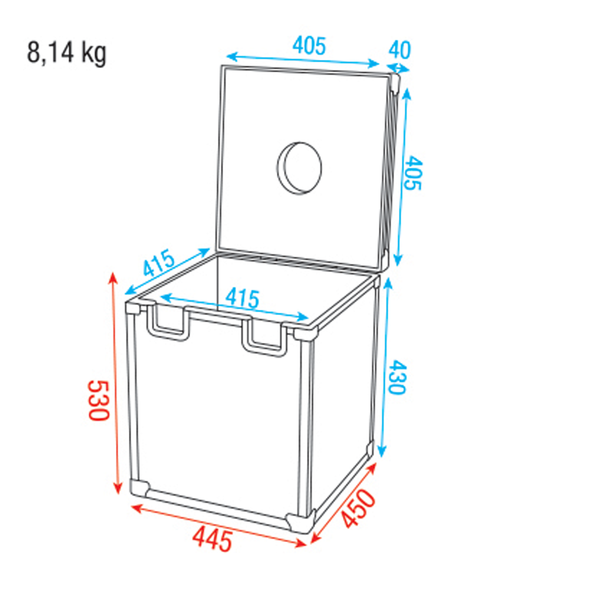 SHOWGEAR Case for 40 cm Mirror Ball Also fits Showtec Illumisphere 30 Custodia per sfera specchiata da 40 cm