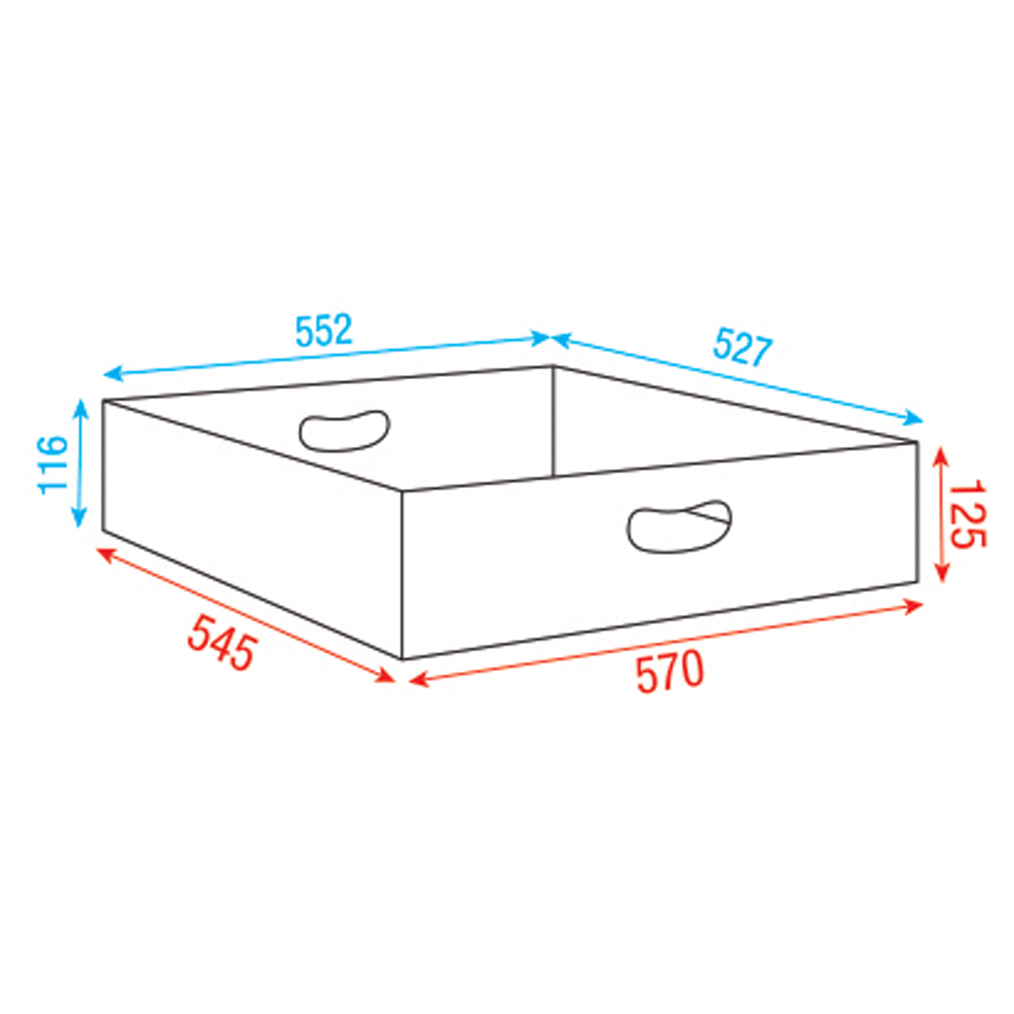 SHOWGEAR Top-insert for Multiflex Case 80/120 Premium Line - 57 cm 57cm, Linea Premium