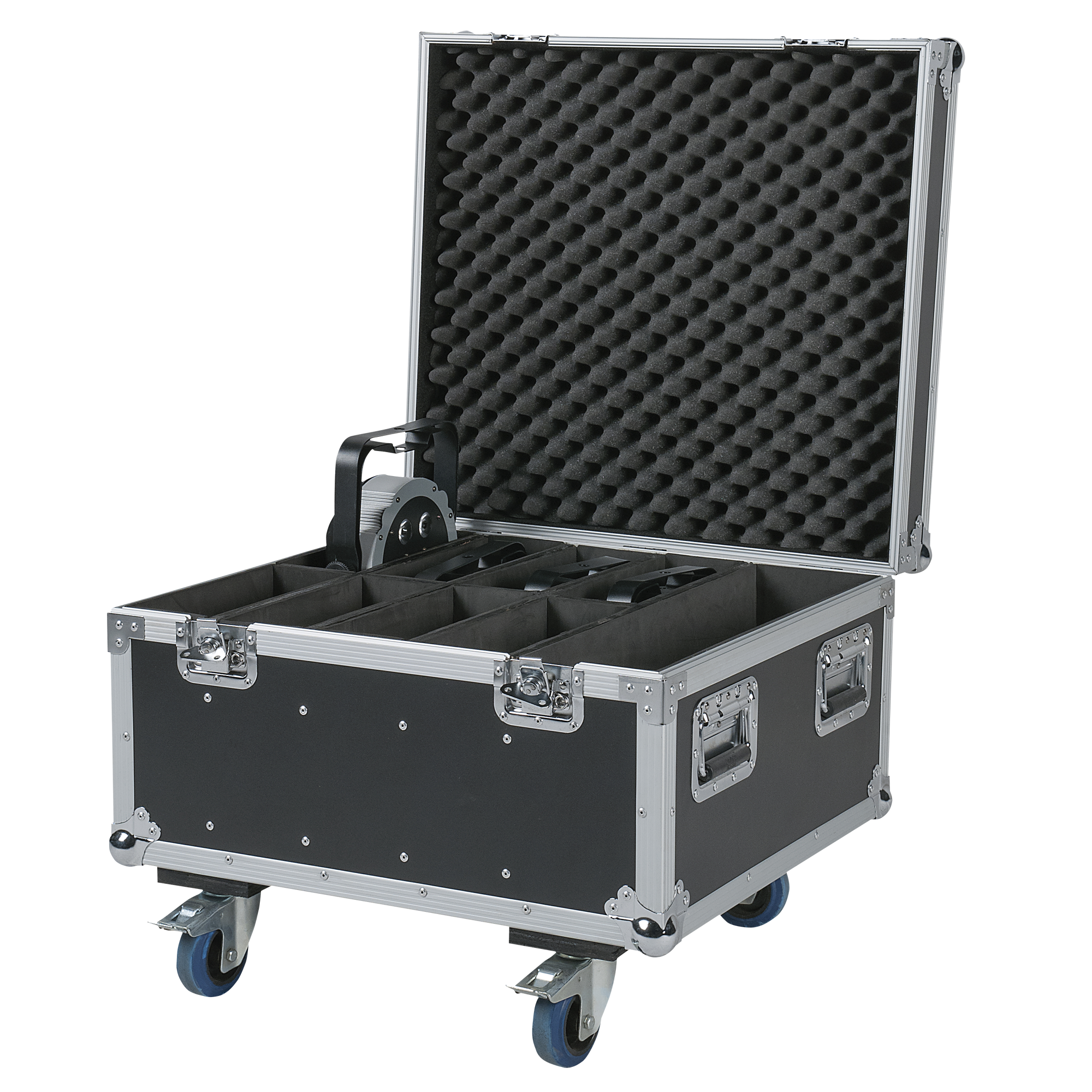 SHOWTEC Case for 8x Compact Par 7/18 With accessory compartment Flight Case