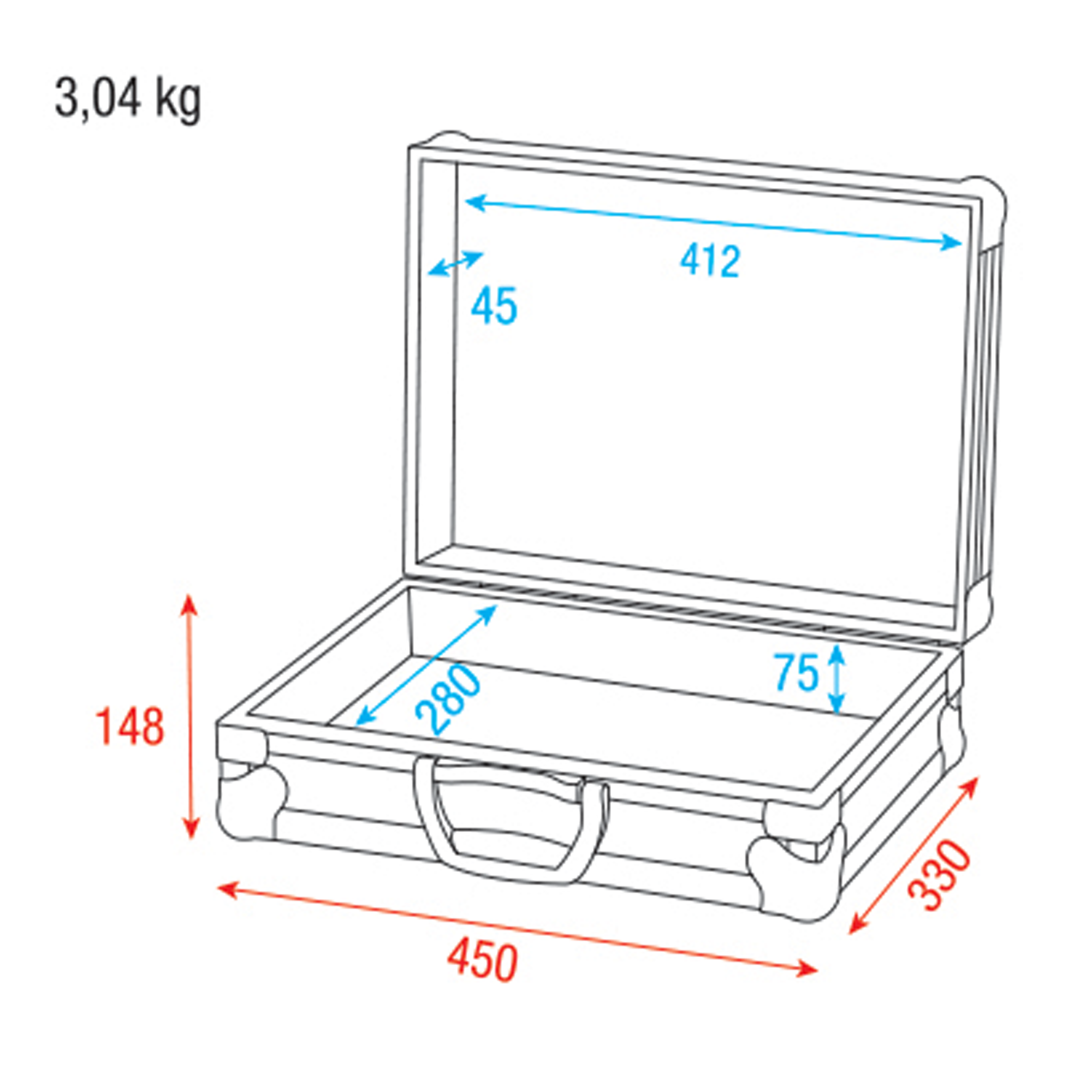 SHOWGEAR Universal Foam Case 1 Baule schiuma universale 1