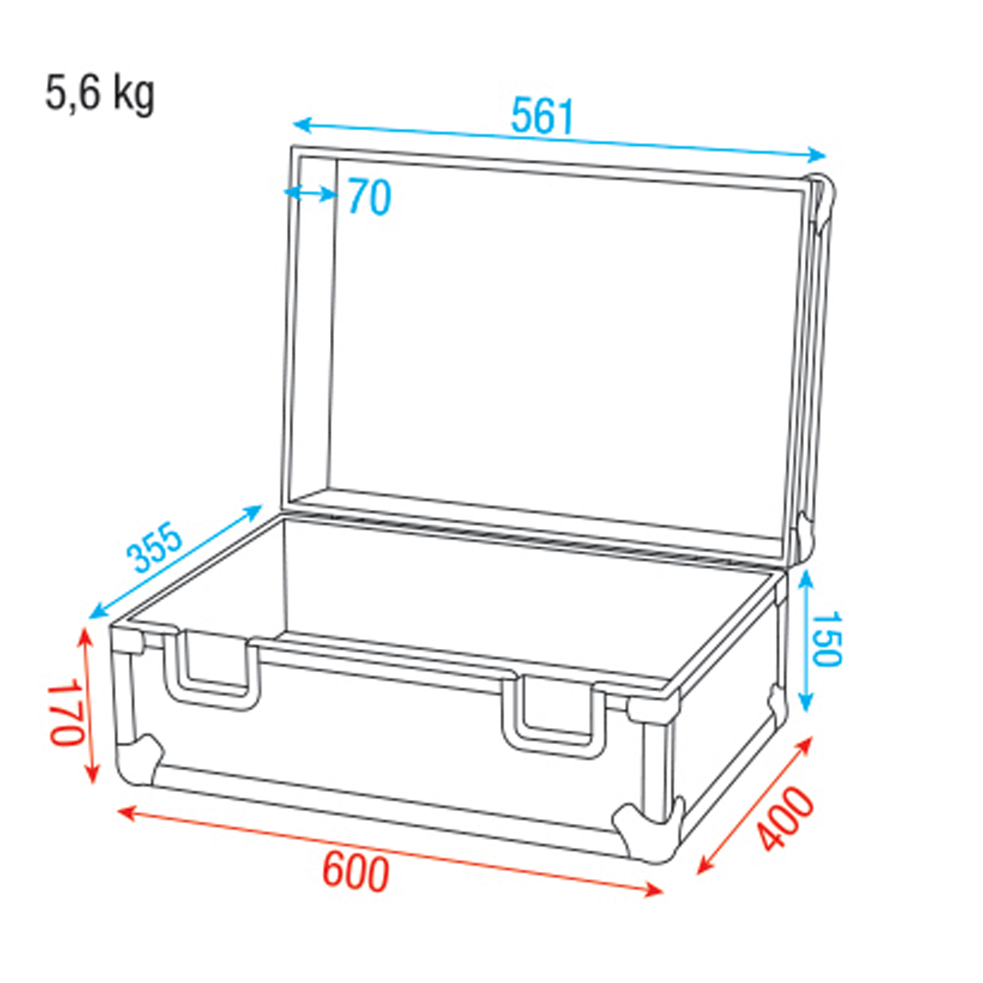 SHOWGEAR Universal Foam Case 2 Baule schiuma universale 2