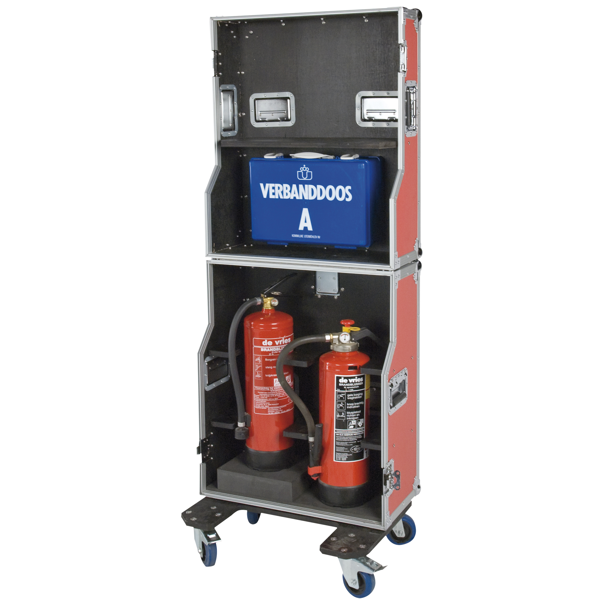 SHOWGEAR Emergency Case With cut-outs for fire extinguishers Baule di emergenza