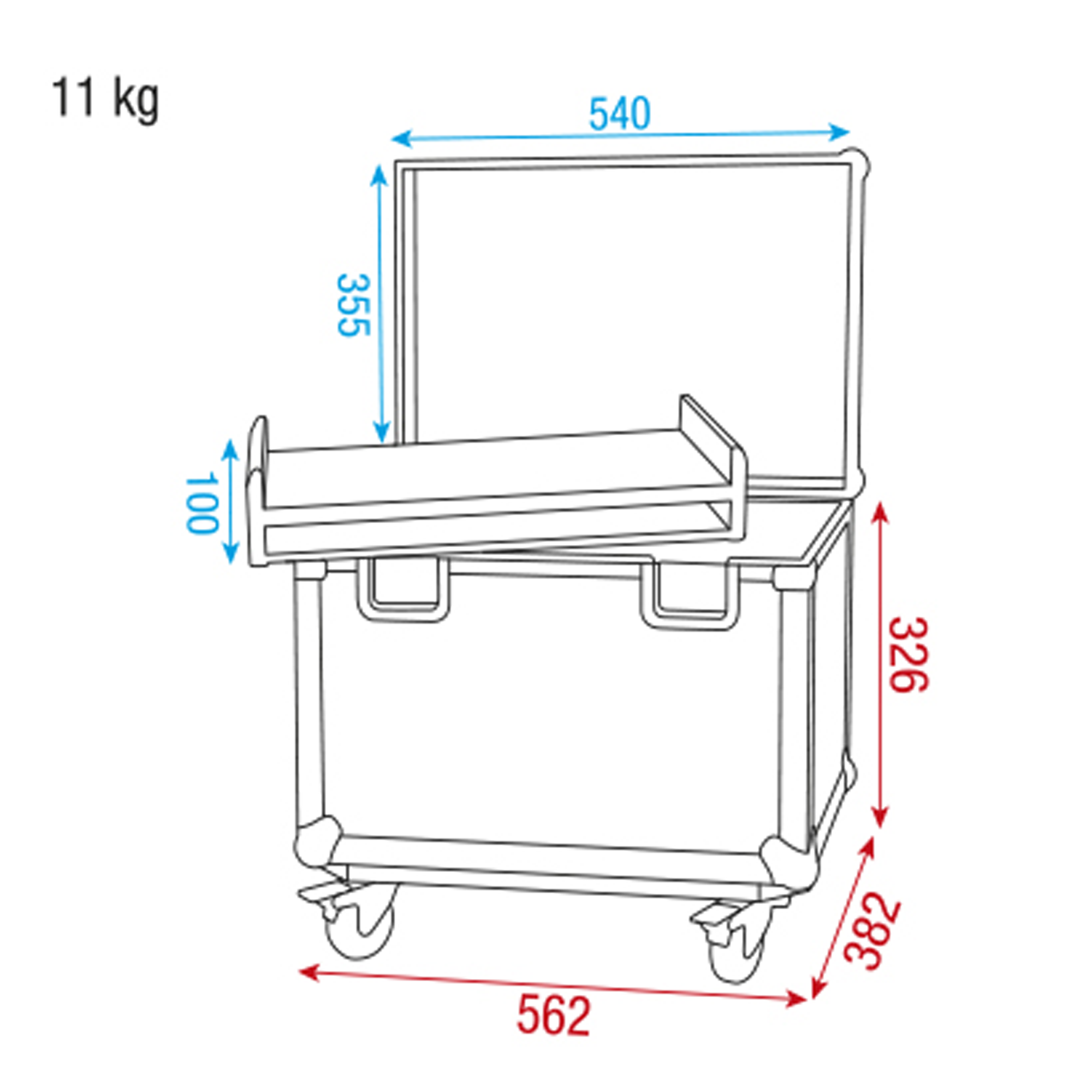SHOWGEAR Conical Adapter Case II Including adapter inlay Compreso inserto adattatore
