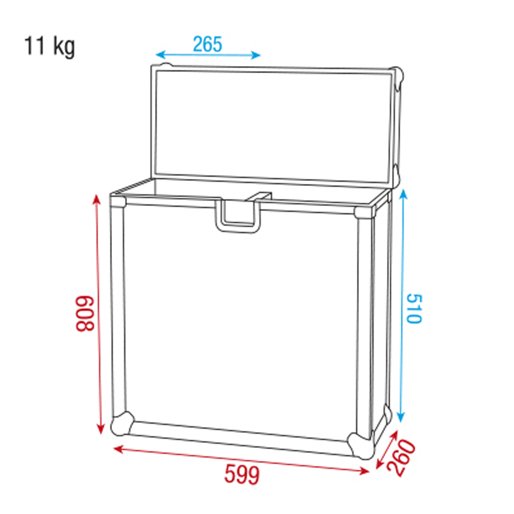 SHOWGEAR Case for 2x Scanner Separate sections with protective foam Baule per 2 unità Scanner