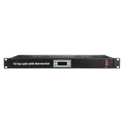 SHOWGEAR 2-way 1U Fan Unit Temperature Controlled For 19" rack or cabinet Per rack or cabinet 19"