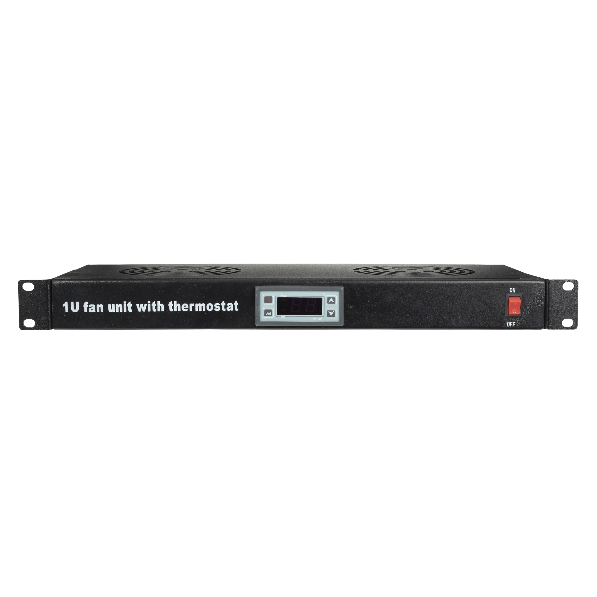 SHOWGEAR 2-way 1U Fan Unit Temperature Controlled For 19" rack or cabinet Per rack or cabinet 19"
