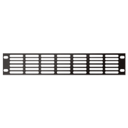 SHOWGEAR 19 inch Ventilation Panel Black 2U 2U
