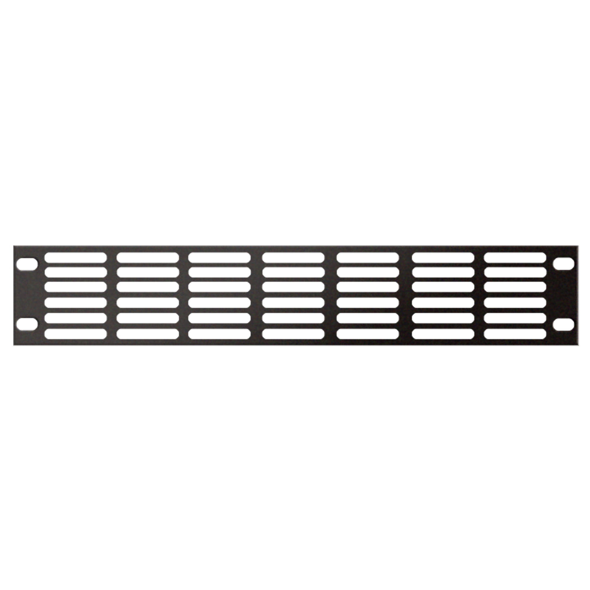 SHOWGEAR 19 inch Ventilation Panel Black 2U 2U