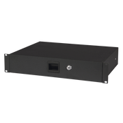 SHOWGEAR 19 Inch Drawer with keylock 2U 2U (483 x 350 x 88 mm, LxPxA)/6,7 kg