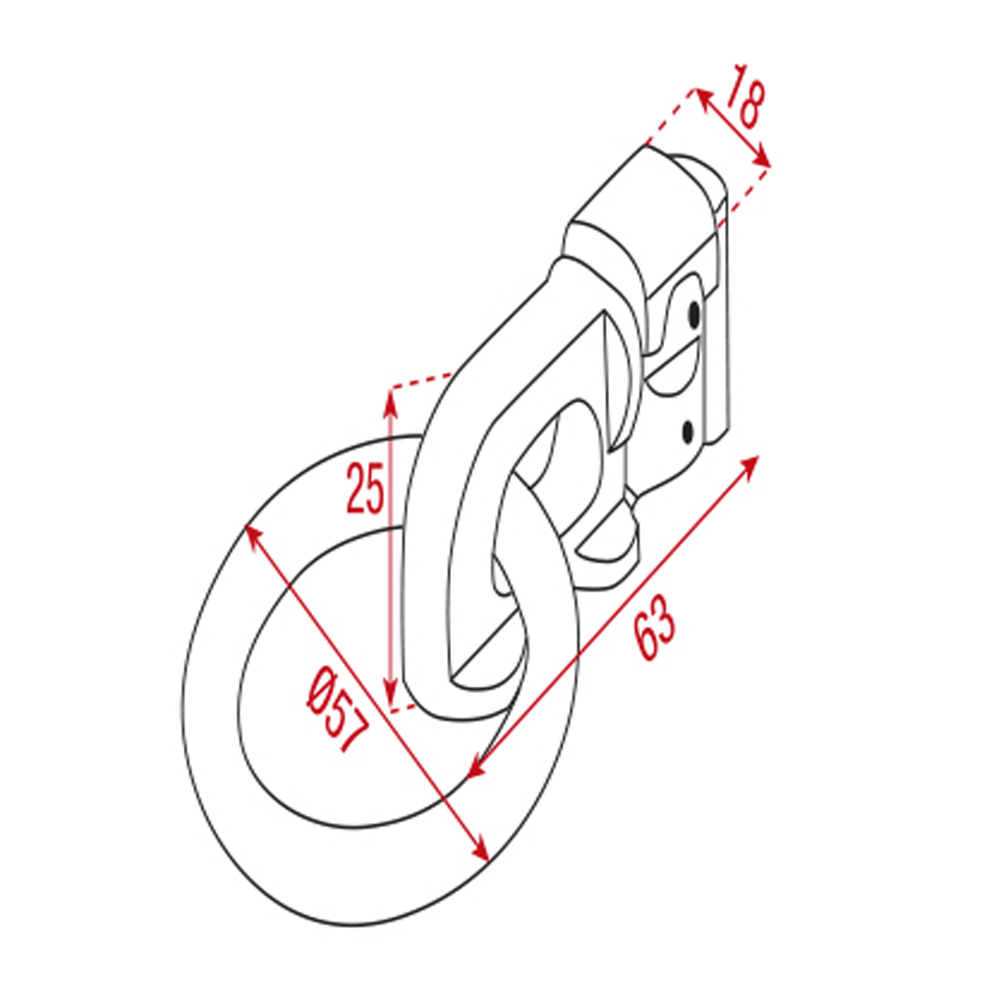SHOWGEAR Double Stud Flying Point