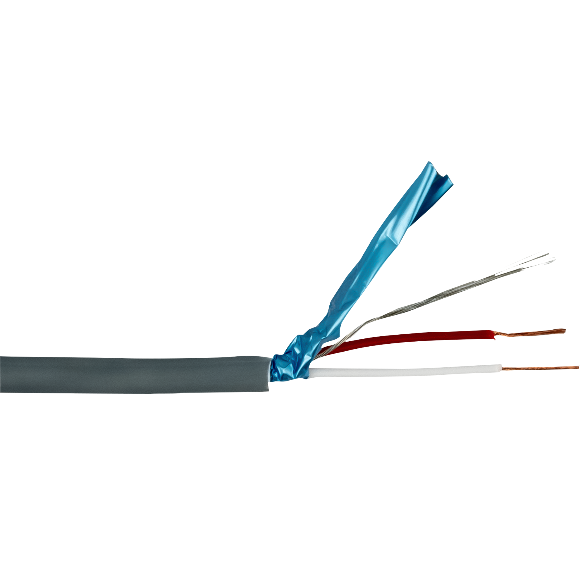 Dap MC-222-Cca-S1b-d2-a1 CPR Microphone Cable EN 50575 - 2x 0.2 mm² - 100 m on spool - grey jacket EN 50575 - 2x 0,2 mm² - 100 m su bobina - rivestimento grigio