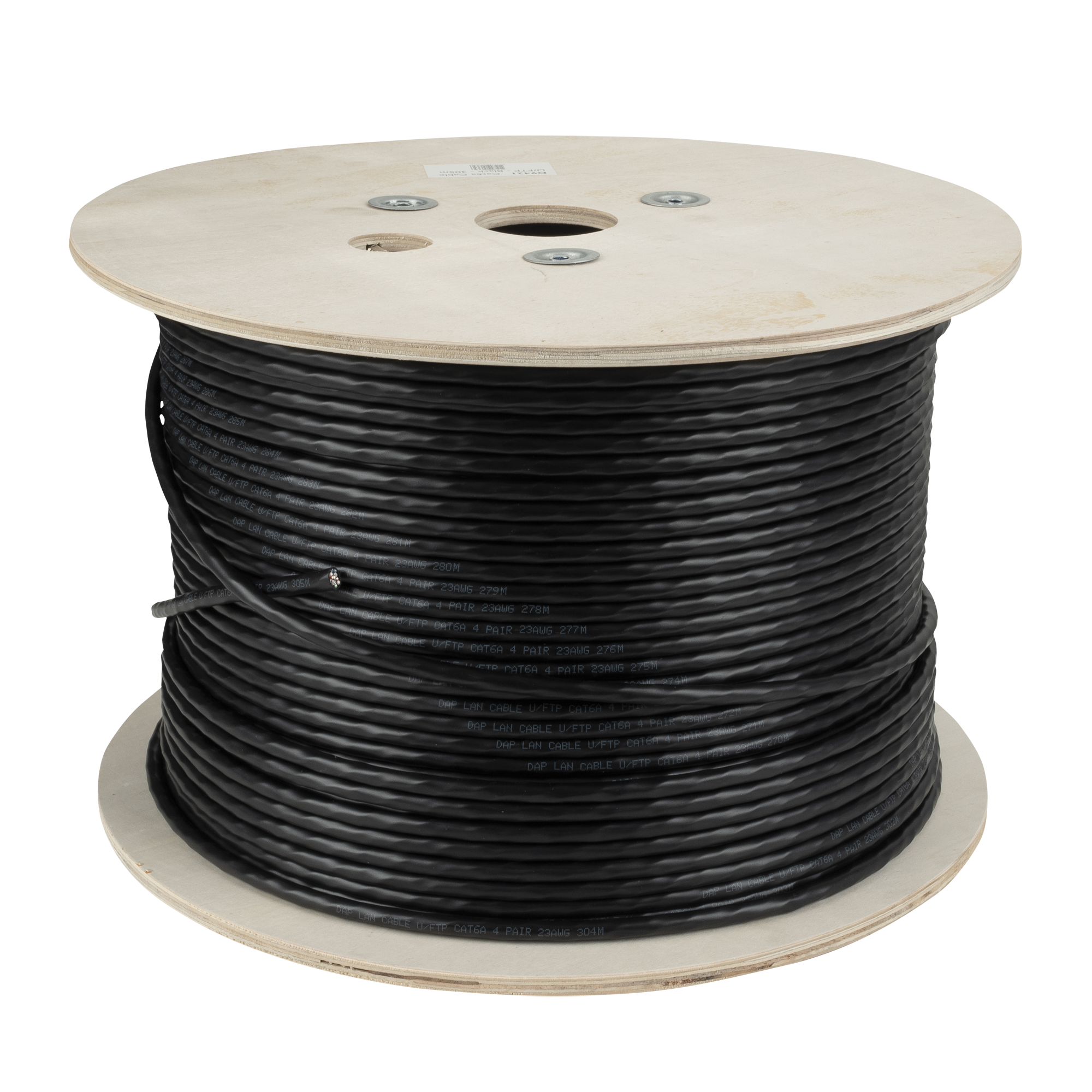 DAP CAT6a U/FTP Lan Cable 305 m on spool Bobina 305 m