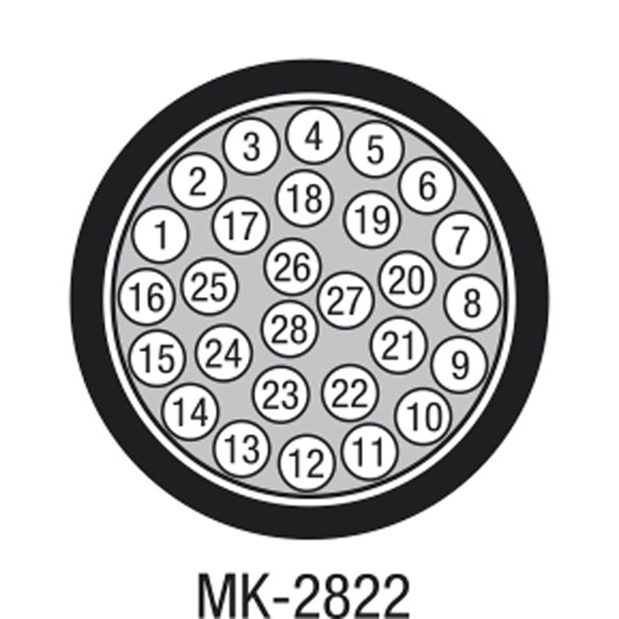 DAP MK-2822 28 Coppie Studio multicore - blu - prezzo al m