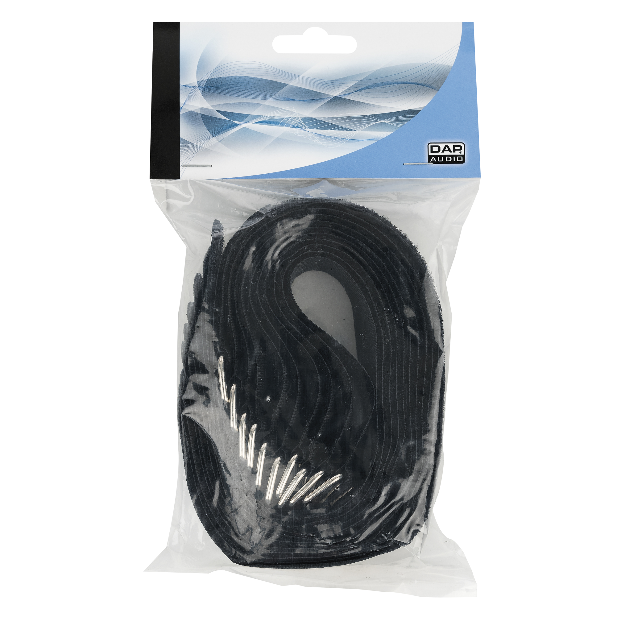 SHOWGEAR Hook and Loop Fastener 400 x 40 mm - Black - Set of 10 400 x 40 mm - Colore Nero - Set di 10