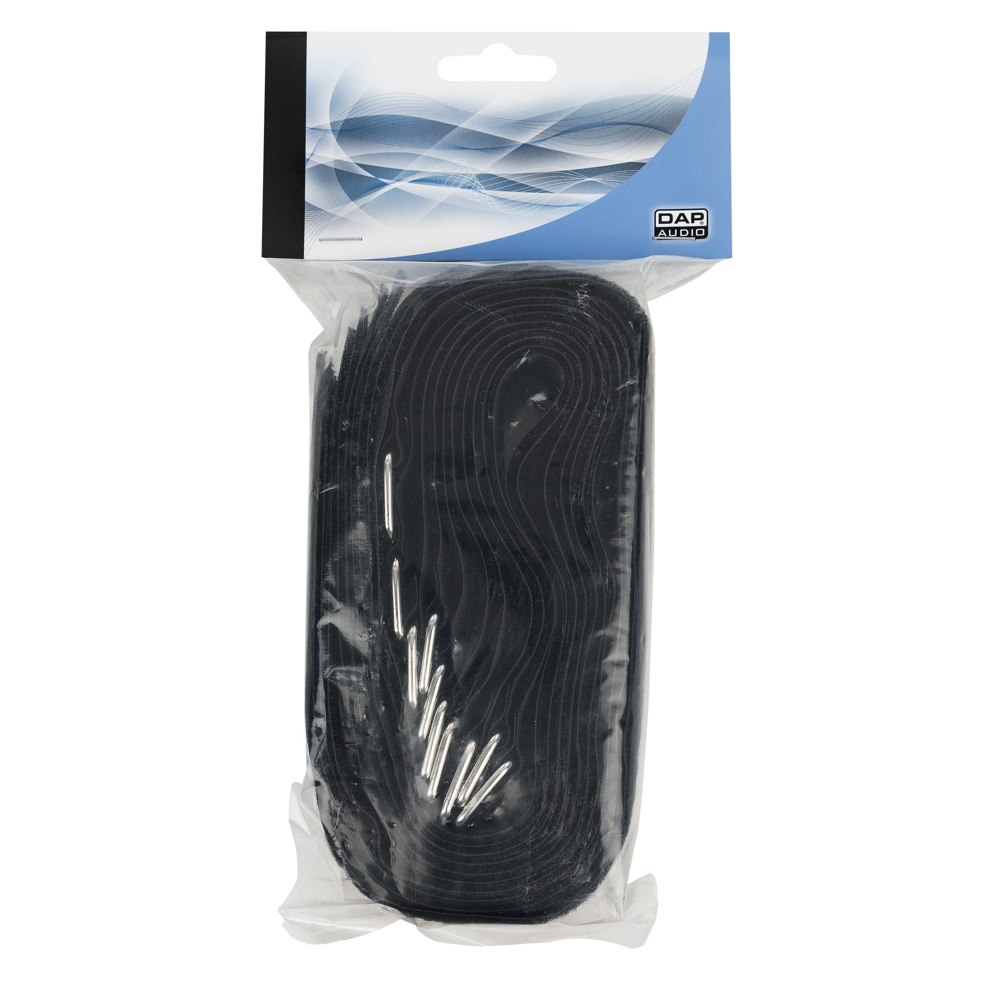 SHOWGEAR Hook and Loop Fastener 500 x 50 mm - Black - Set of 10 500 x 50 mm - Colore Nero - Set di 10