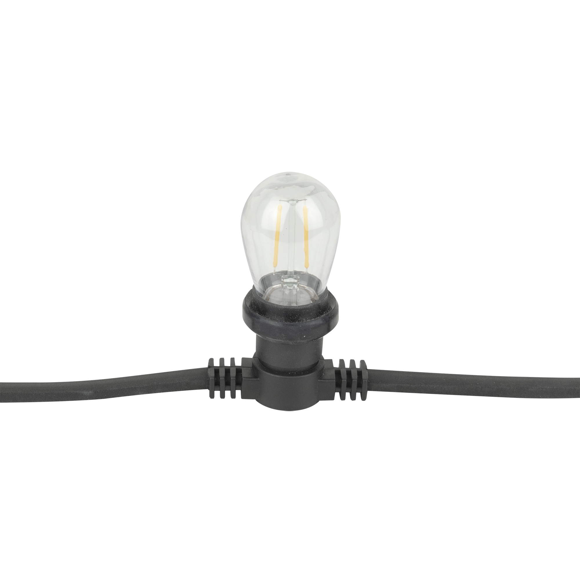 SHOWGEAR Festoon Light E27 Black, 10.000mm 50 cm di distanza - nero - 10 m
