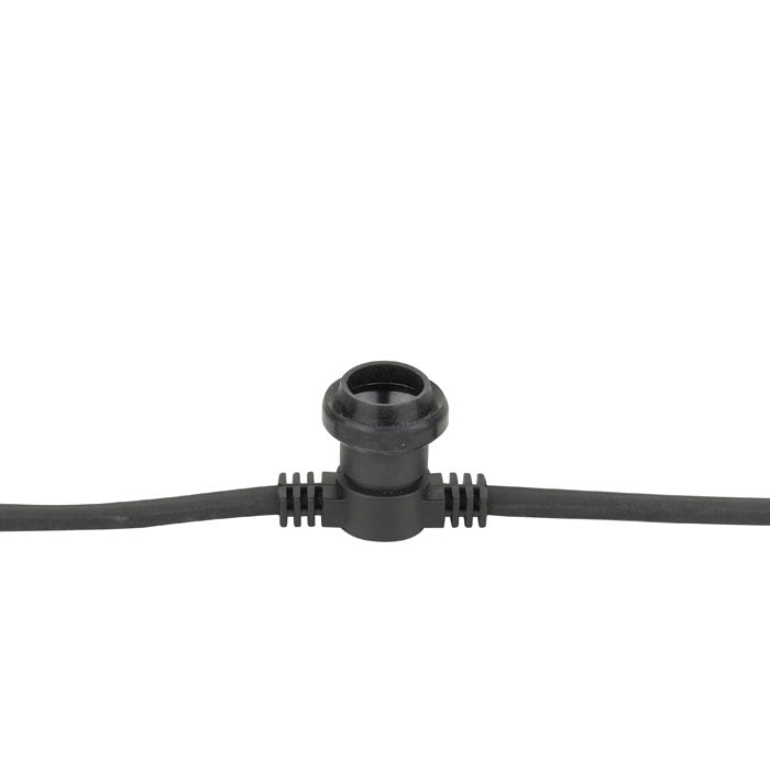 SHOWGEAR Festoon Light E27 Black, 20.000mm 100 cm di distanza - nero - 20 m