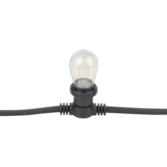 SHOWGEAR Festoon Light E27 Black, 20.000mm 50 cm di distanza - nero - 20 m