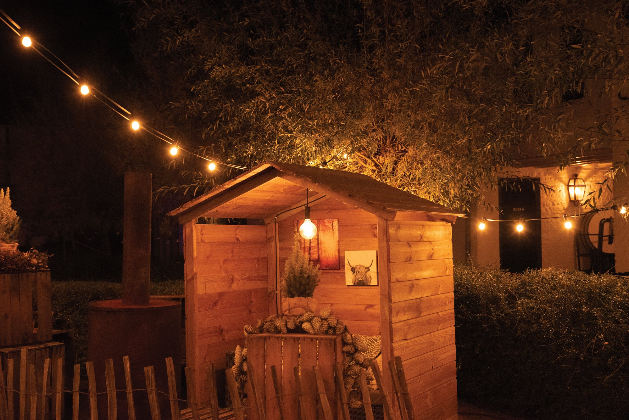 SHOWGEAR Festoon Light E27 Black, 20.000mm 50 cm di distanza - nero - 20 m