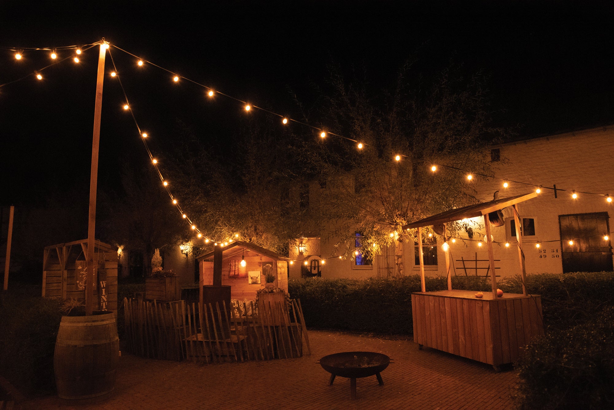 SHOWGEAR Festoon Light E27 Black, 50.000mm 100 cm di distanza - nero - 50 m
