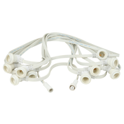 SHOWGEAR Festoon Light E27 White, 10.000mm 100 cm di distanza - bianco - 10 m