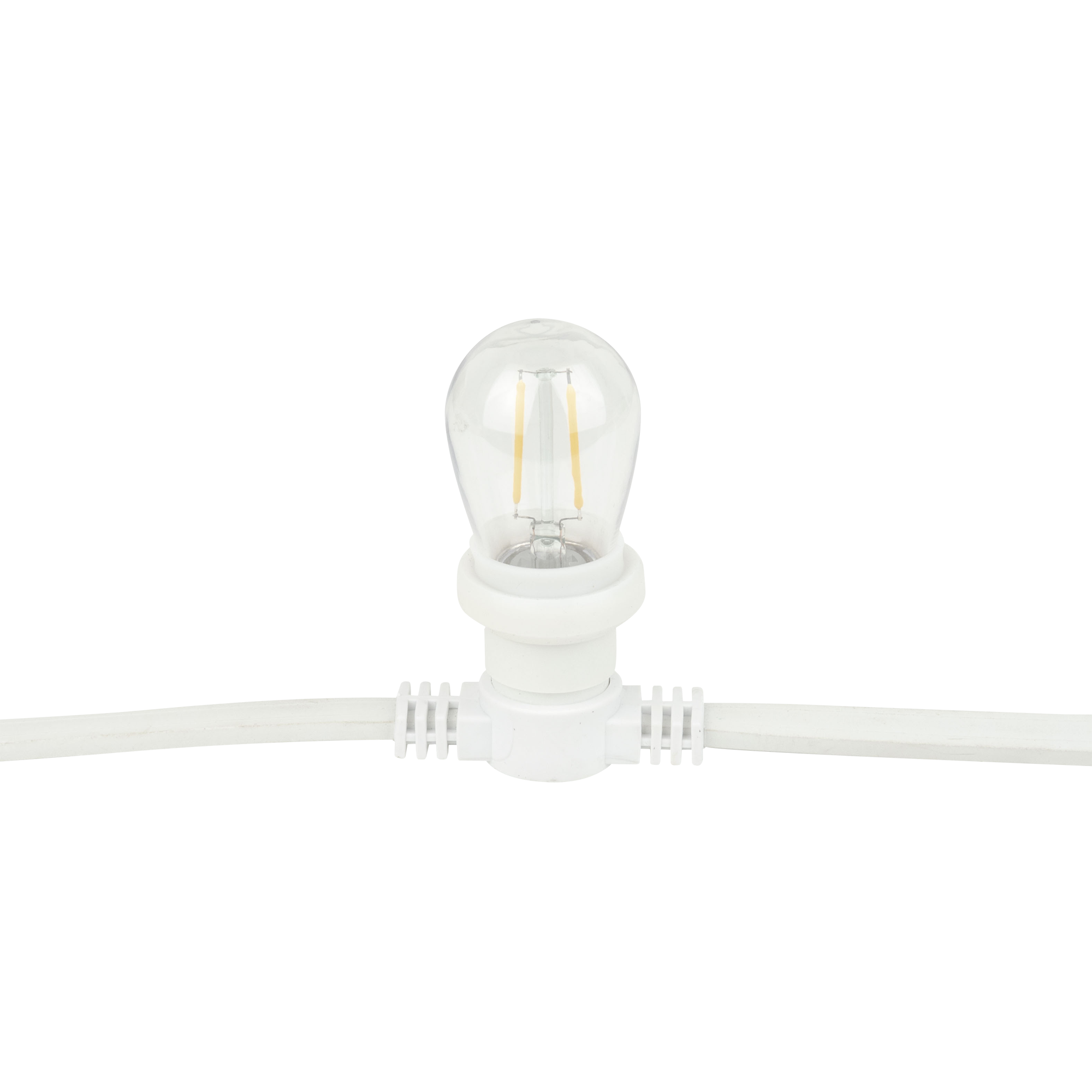 SHOWGEAR Festoon Light E27 White, 20.000mm 50 cm di distanza - bianco - 20 m
