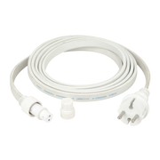 SHOWGEAR Power Cable for Festoon Light E27 White Bianco - 3 m