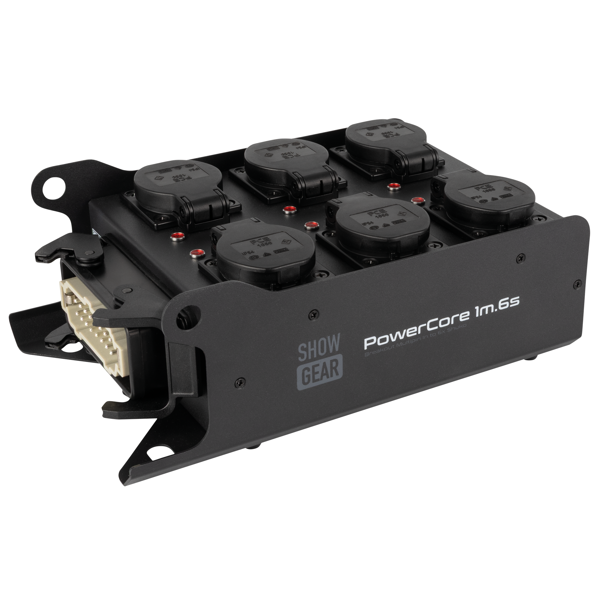 SHOWGEAR PowerCore 1m.6s Breakout da ingresso Multipin H16 a 6x Schuko