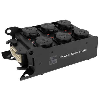SHOWGEAR PowerCore 1m.6s Breakout da ingresso Multipin H16 a 6x Schuko