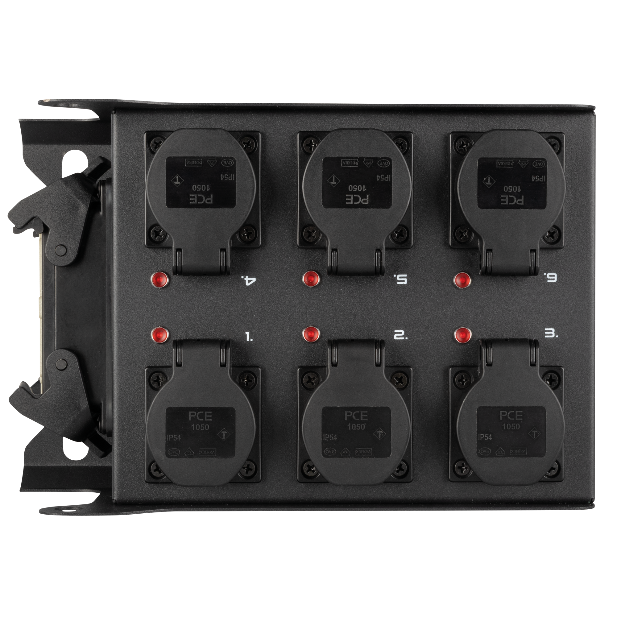 SHOWGEAR PowerCore 1m.6s Breakout da ingresso Multipin H16 a 6x Schuko