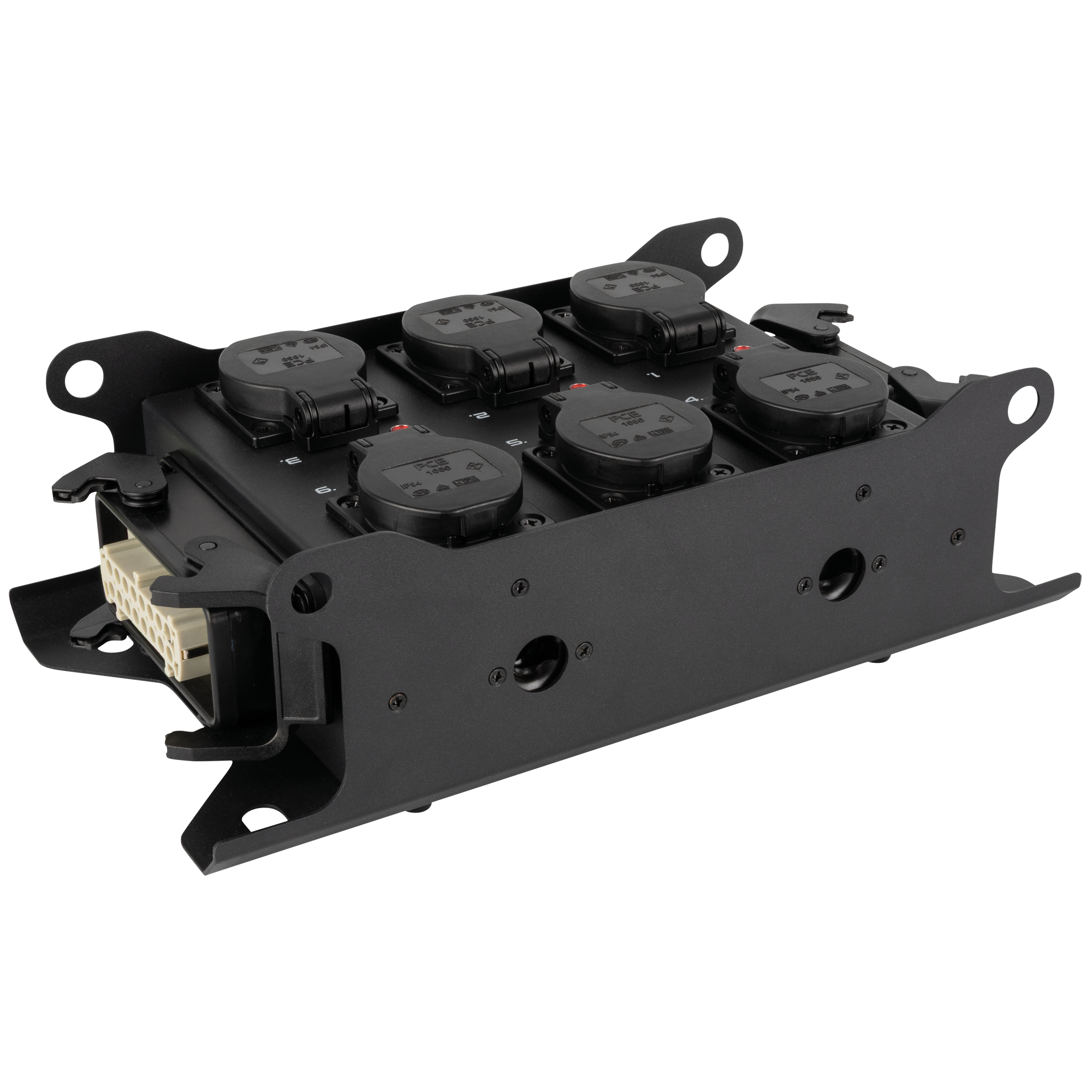 SHOWGEAR PowerCore 2m.6s Breakout da ingresso/uscita Multipin H16 a 6x Schuko