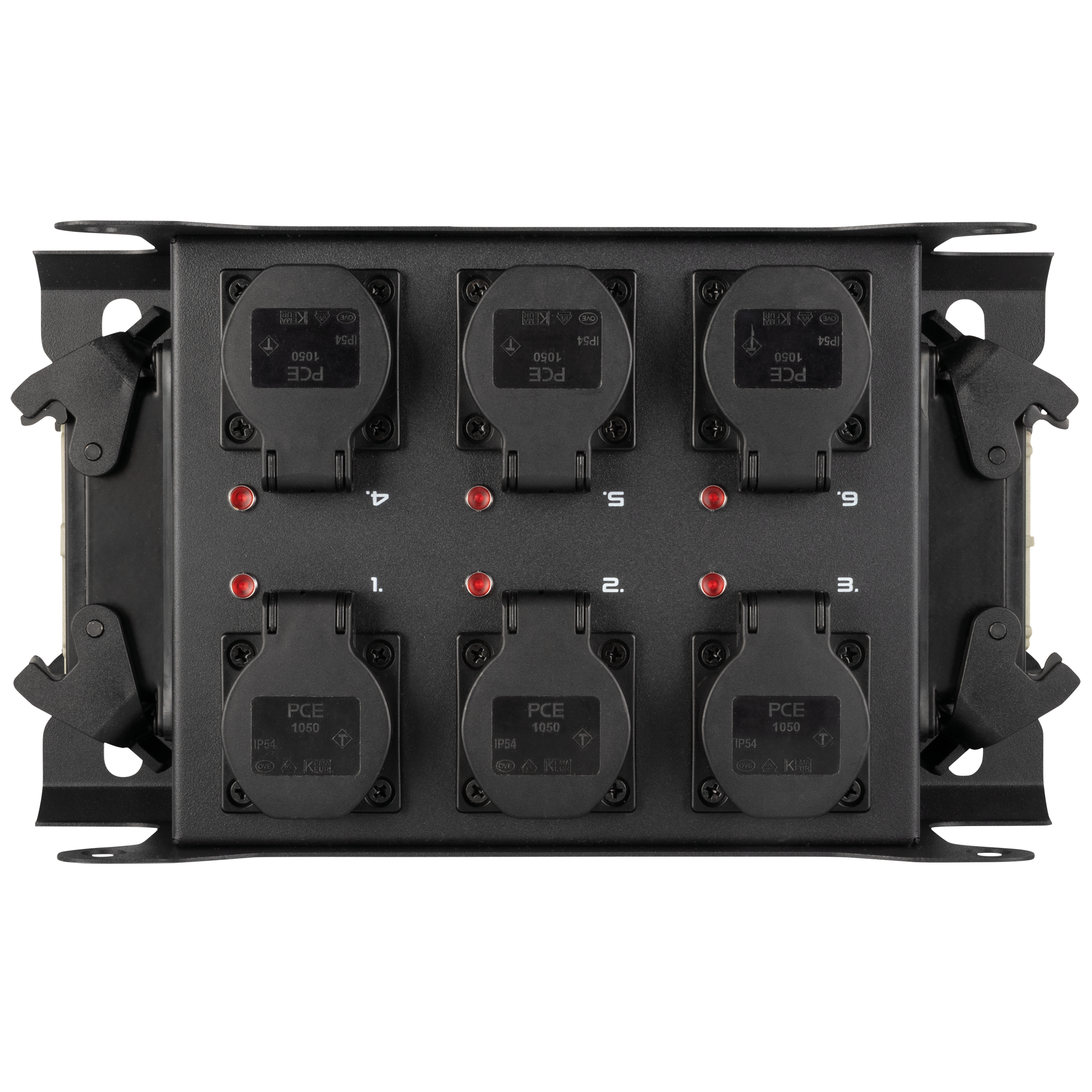 SHOWGEAR PowerCore 2m.6s Breakout da ingresso/uscita Multipin H16 a 6x Schuko