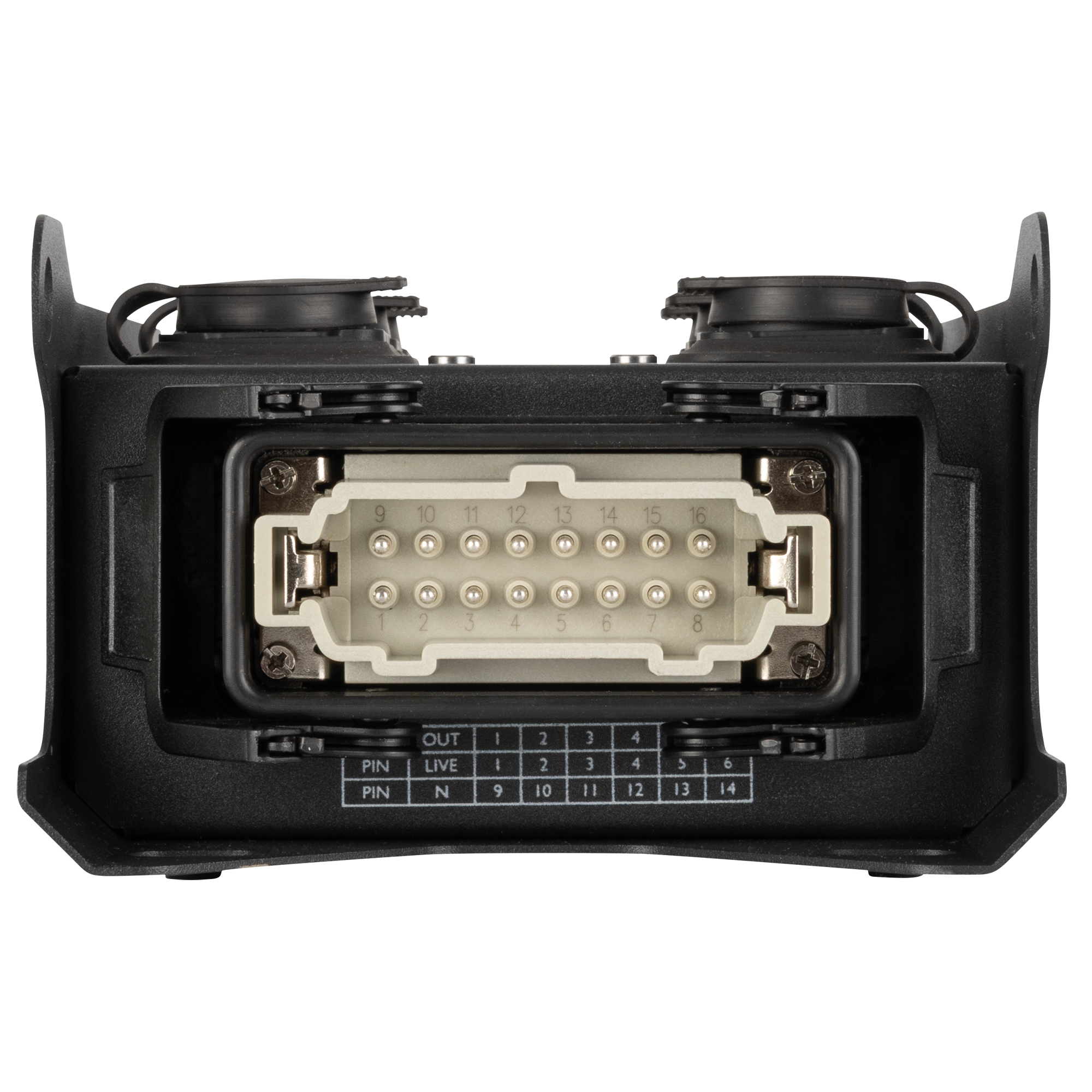 SHOWGEAR PowerCore 1m.6p Breakout da ingresso Multipin H16 a 6x Power Pro True
