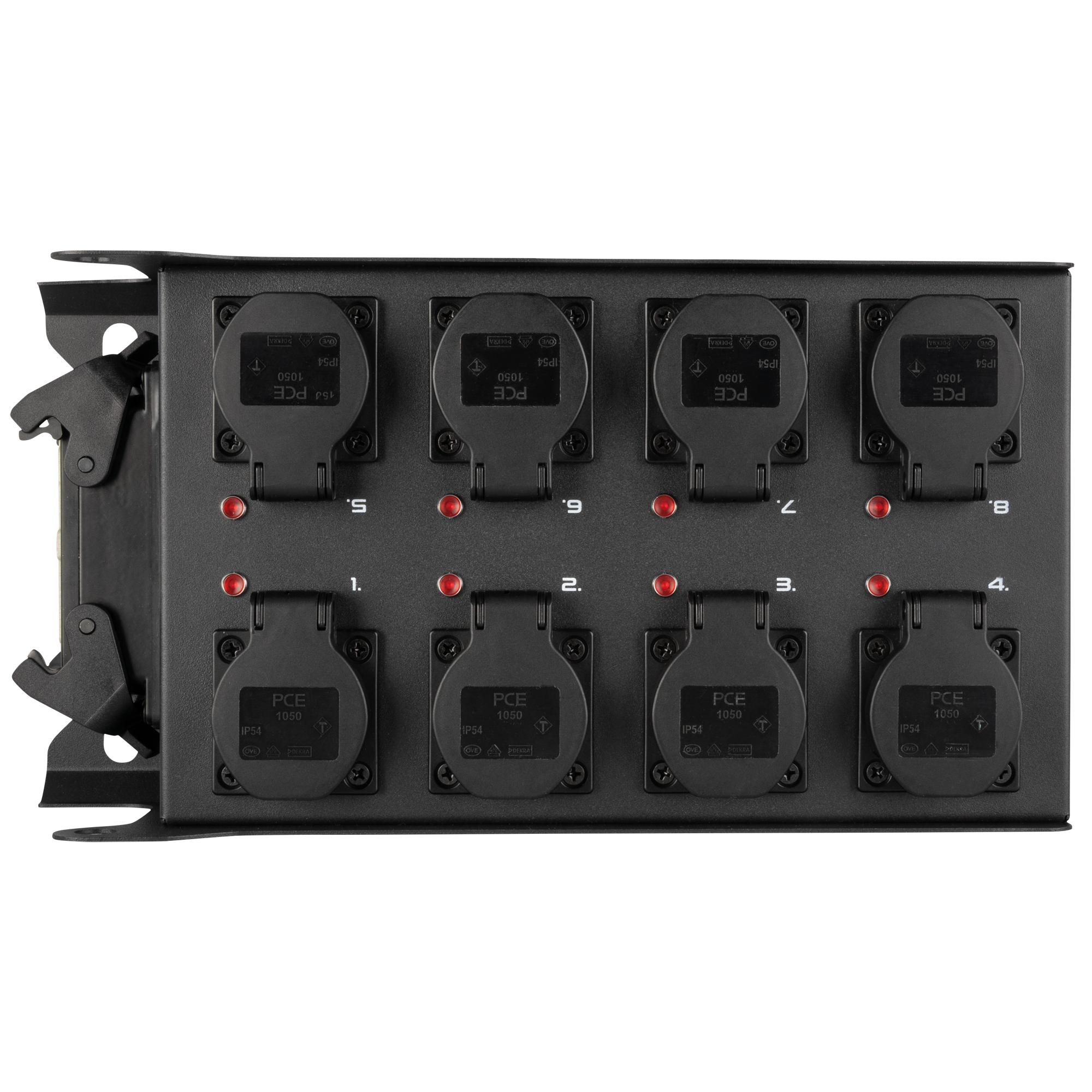 SHOWGEAR PowerCore 1m.8s Breakout da ingresso Multipin H16 a 8x Schuko