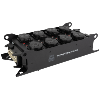 SHOWGEAR PowerCore 2m.8s Breakout da ingresso/uscita Multipin H16 a 8x Schuko