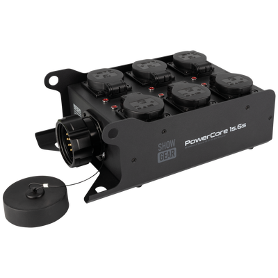 SHOWGEAR PowerCore 1s.6s Breakout da ingresso Multipin S19 a 6x Schuko