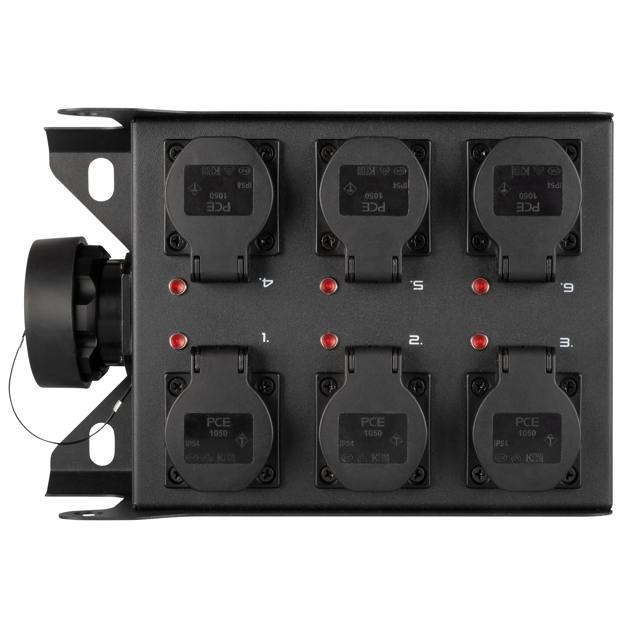 SHOWGEAR PowerCore 1s.6s Breakout da ingresso Multipin S19 a 6x Schuko