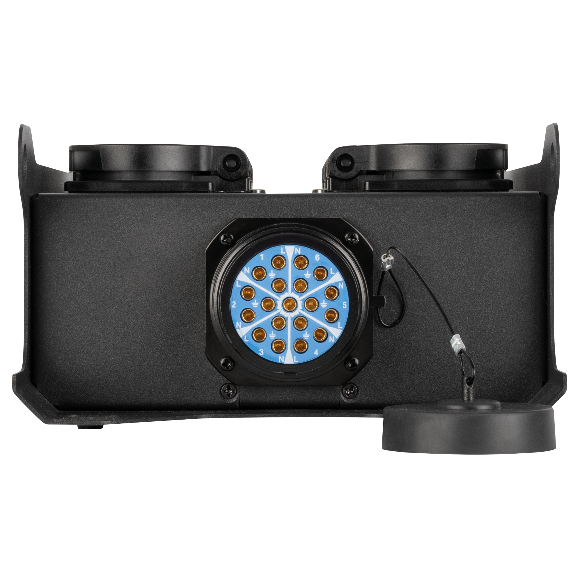 SHOWGEAR PowerCore 2s.6s Breakout da ingresso/uscita Multipin S19 a 6x Schuko