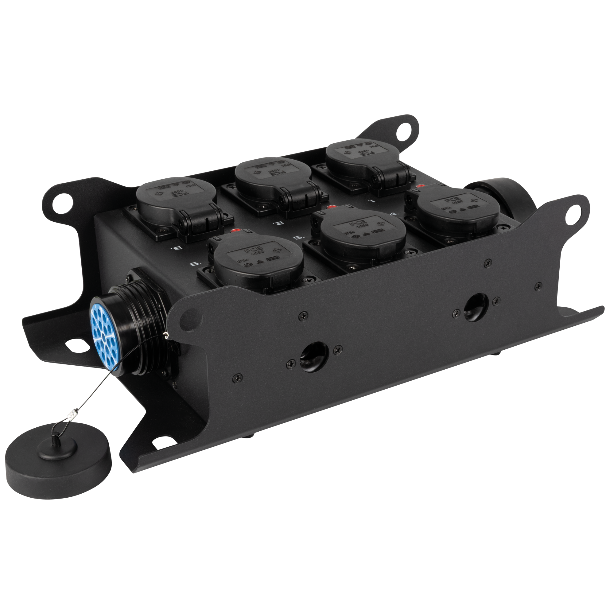 SHOWGEAR PowerCore 2s.6s Breakout da ingresso/uscita Multipin S19 a 6x Schuko