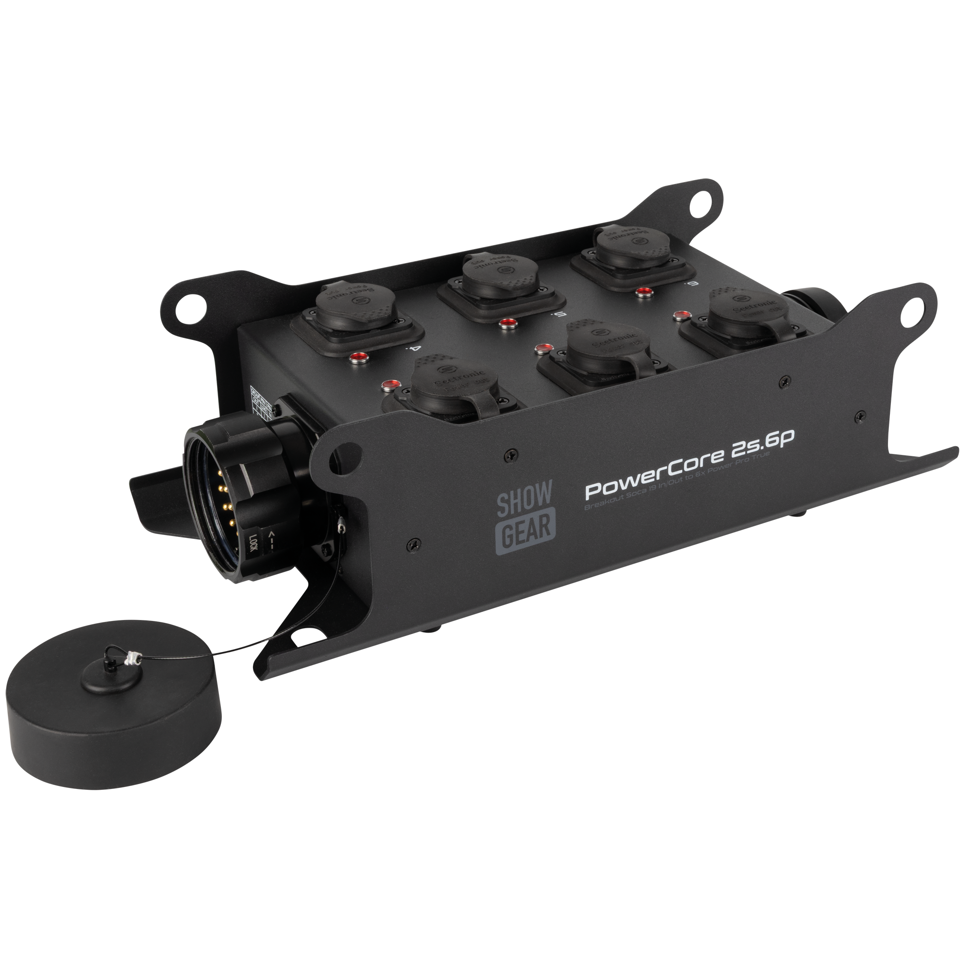 SHOWGEAR PowerCore 2s.6p Breakout da ingresso/uscita Multipin S19 a 6x Power Pro True