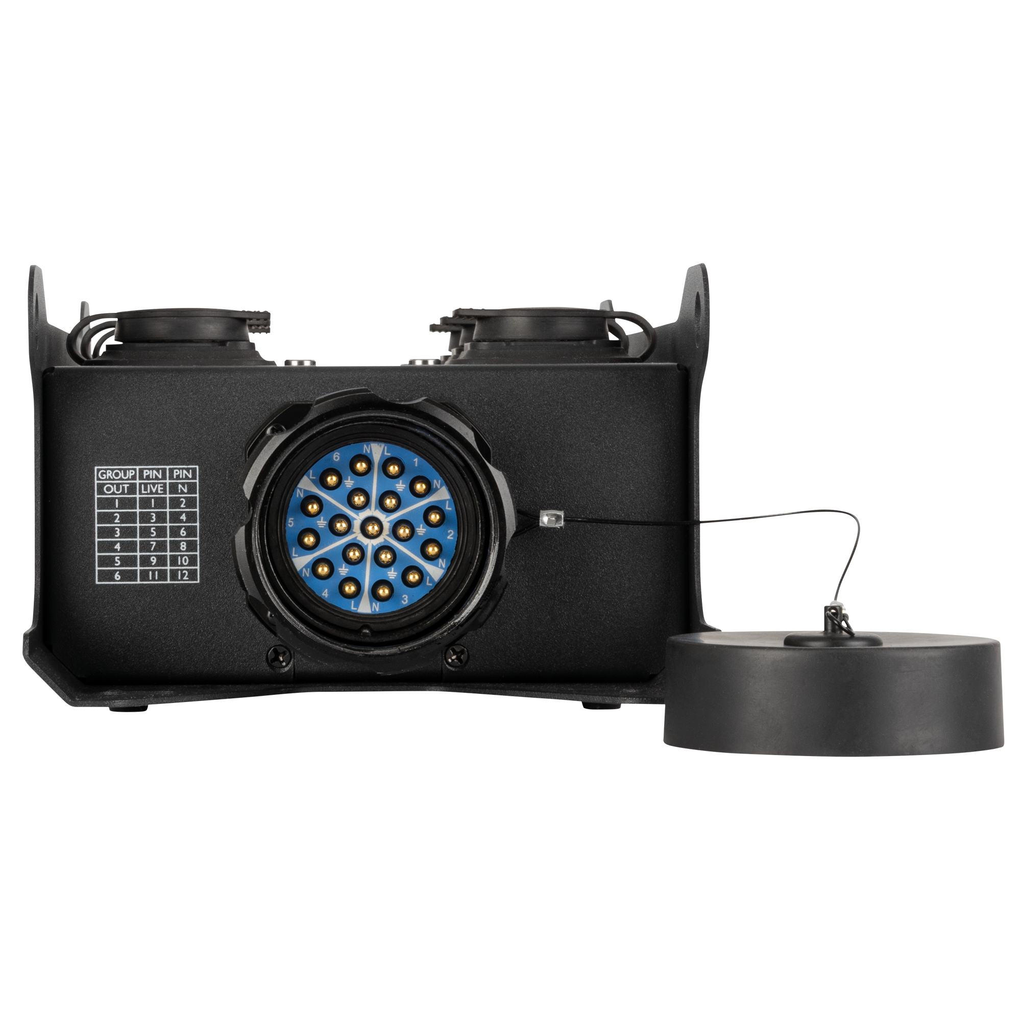 SHOWGEAR PowerCore 2s.6p Breakout da ingresso/uscita Multipin S19 a 6x Power Pro True