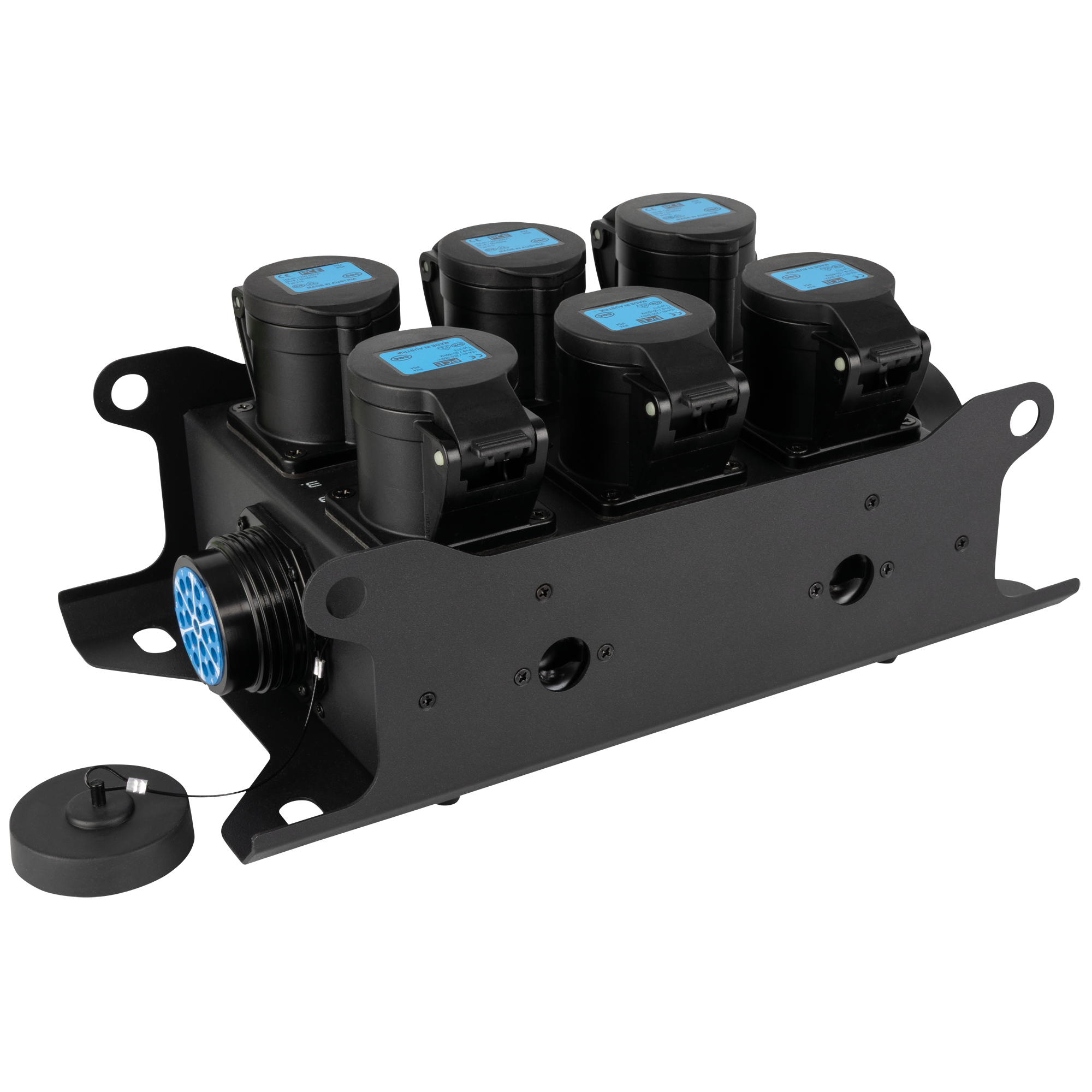 SHOWGEAR PowerCore 2s.6c Breakout da ingresso/uscita Multipin S19 a 6x CEE 16A (1P+N+PE)