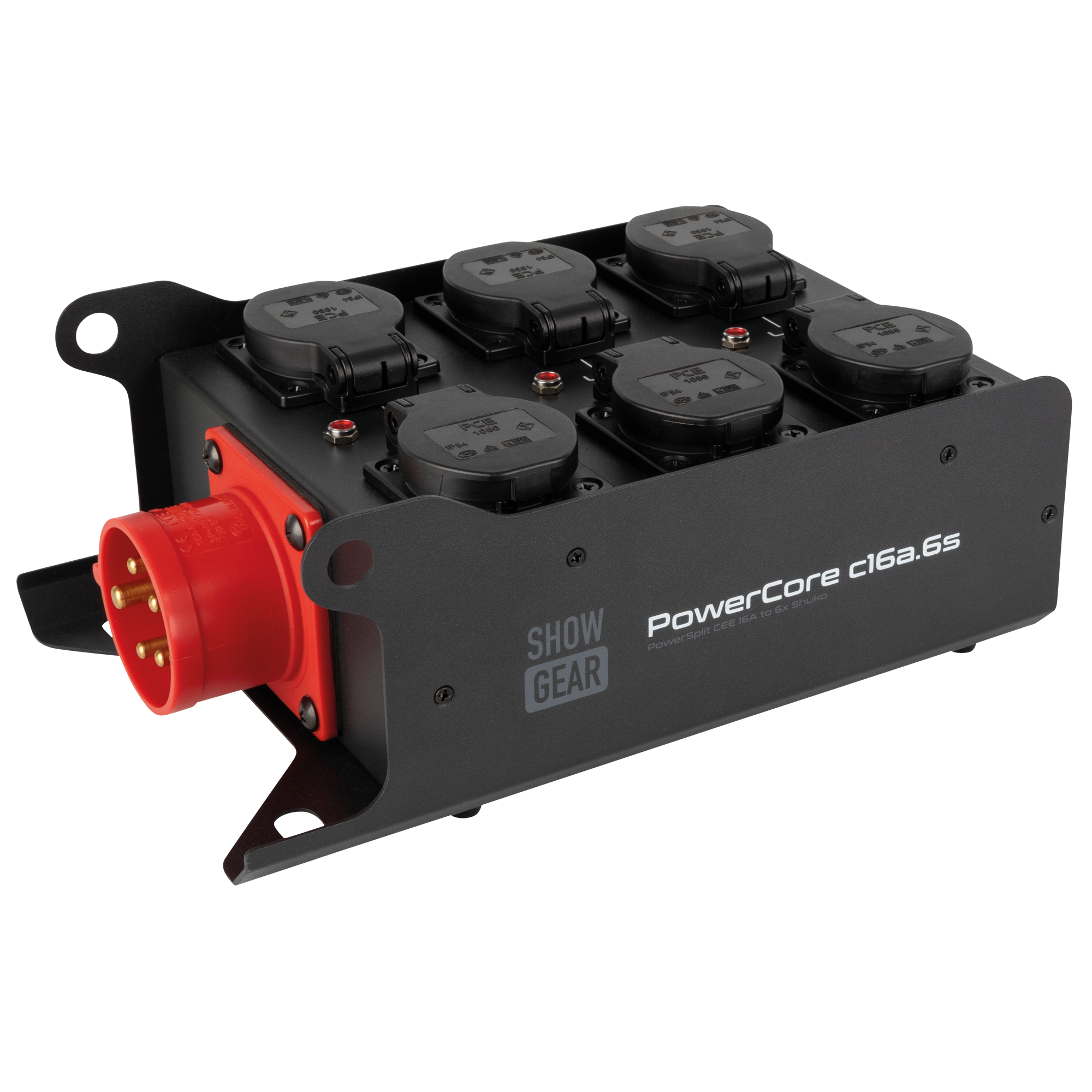 SHOWGEAR PowerCore c16a.6s 6x Schuko - 1x CEE 16 A (5P)