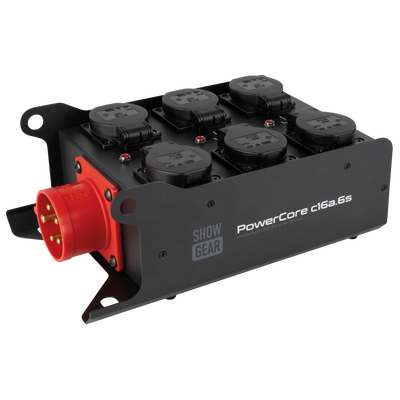 SHOWGEAR PowerCore c16a.6s 6x Schuko - 1x CEE 16 A (5P)