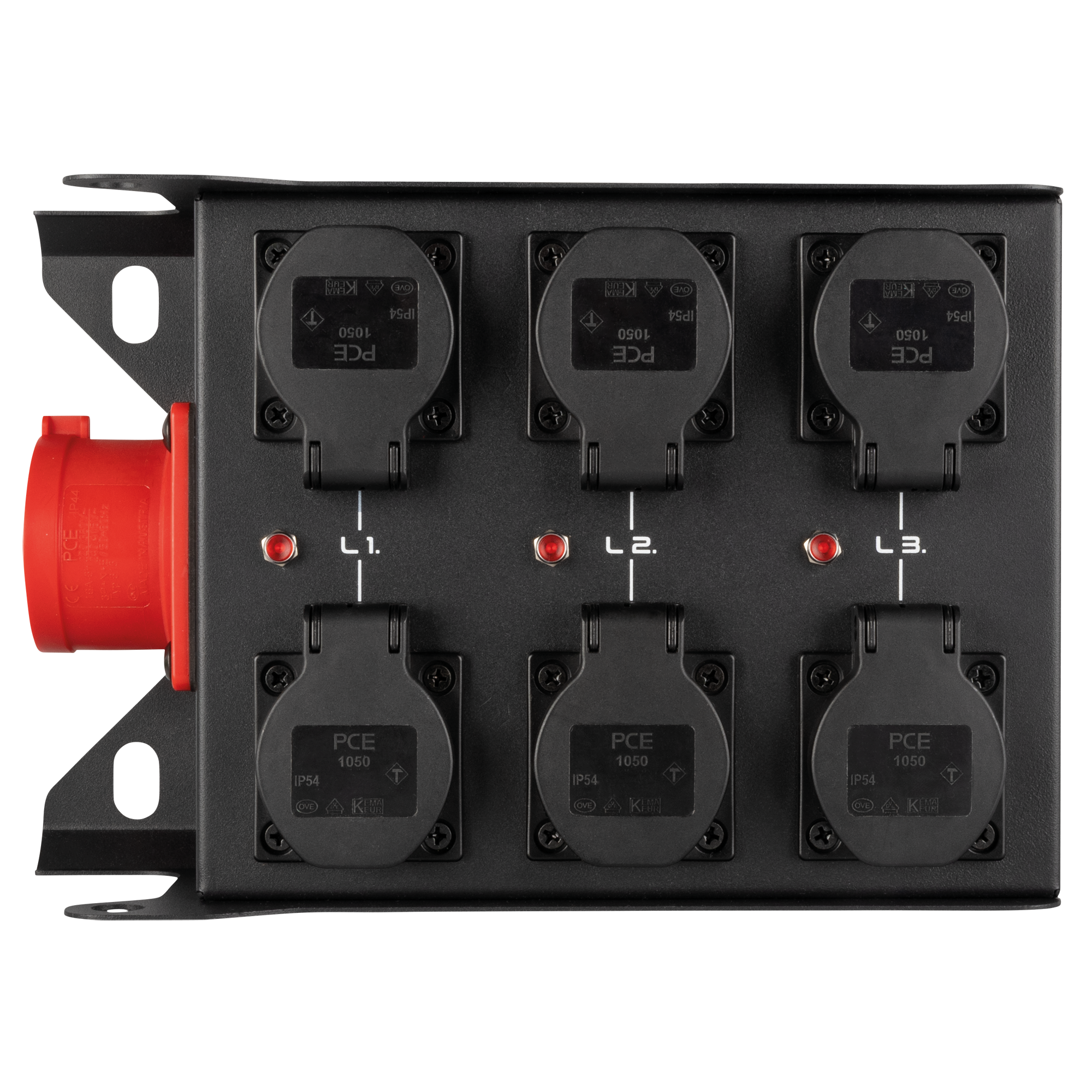 SHOWGEAR PowerCore c16a.6s 6x Schuko - 1x CEE 16 A (5P)